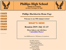 Tablet Screenshot of phillipsblackhawks.com